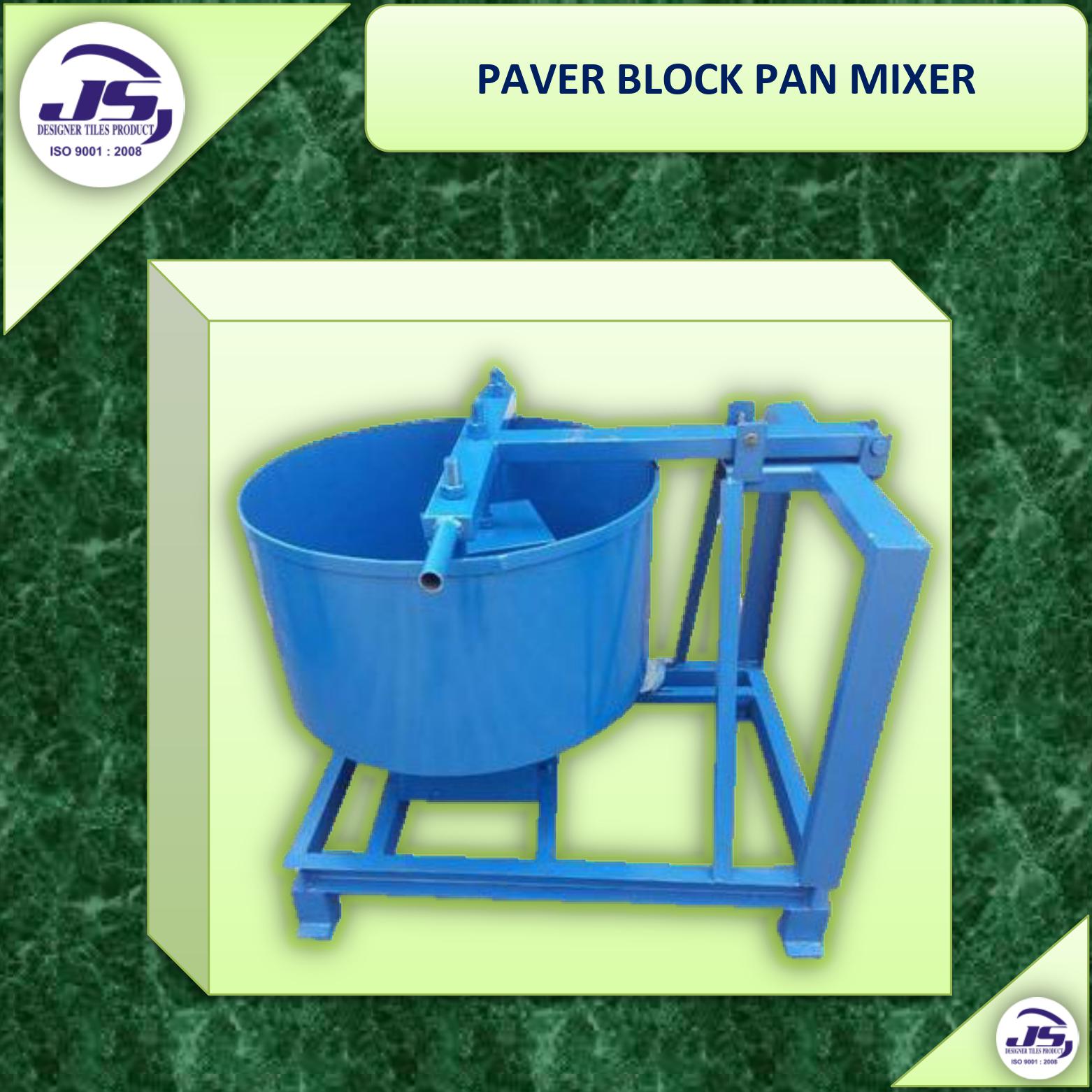 PAVER BLOCK PAN MIXER